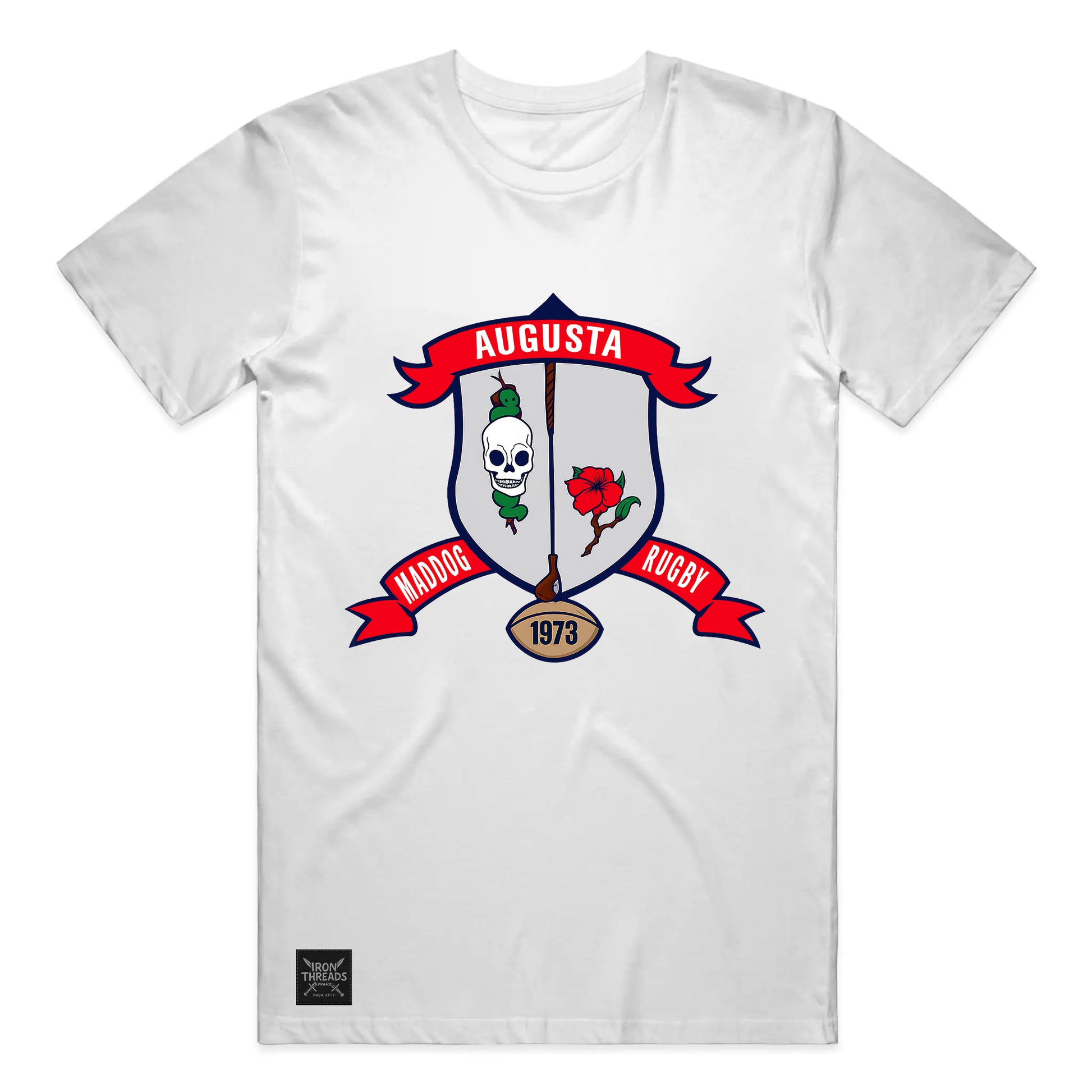 MD logo Prov 27:17 Gildan Heavyweight Tee Rapid Fu