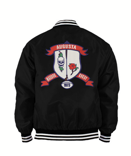 Augusta Rugby Embroidered Varsity Bomber – Built to Represent